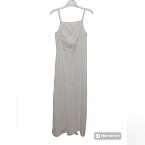 SOLD Old Navy Women's Sleeveless Linen-Blend Maxi Shift Dress White Small
